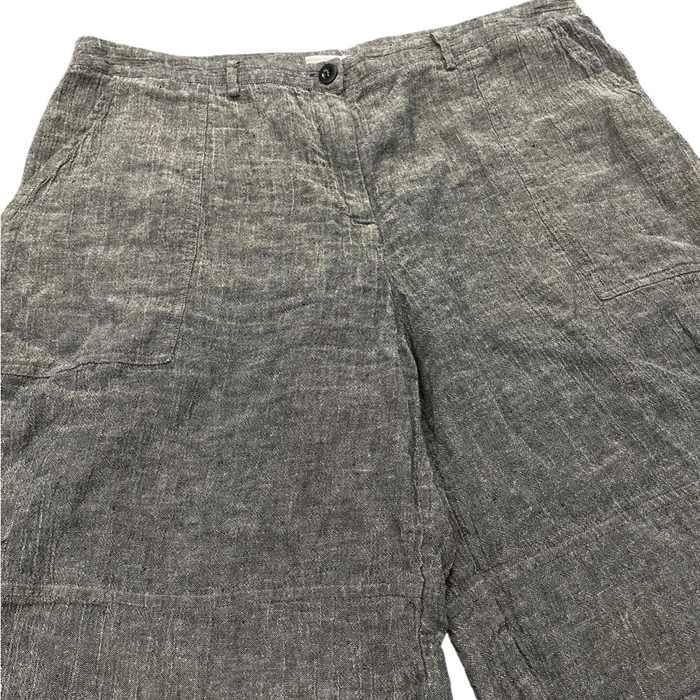 POETRY Shorts Womens Size UK 16 US 12 Linen Cotton Blend 34” Waist Gray